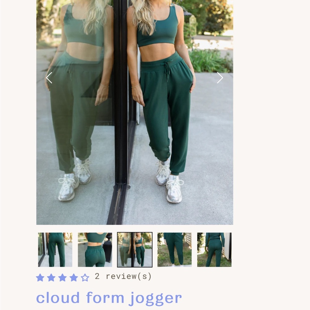 Salt Project Evergreen (M) cloud form quarter zip & joggers - Picture 3 of 3